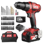Dck 20V Brushless Hammer Drill, 531 In.lbs, 36000 Bpm, 1/2" Red. Fixed Price $116.22.