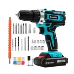 Cordless Drill Set 21V Power With Battery & Charger,... Fast Ship. Fixed Price $44.39.