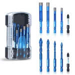 Diamond Drill Bits Set 10PCS Glass Porcelain Ceramic Tile Quick Change Hex Shank. Fixed Price $43.83.