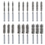 18PCS Wire Bore Brush Set With 1/4" Hex Shank For Power Drill - 6 Size (8/10/.... Fixed Price $30.53.