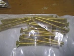#8-32 X 2" Slotted Drive Flat Head Brass Machine Screw Qty 25. Fixed Price $12.00.