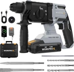 Workprox 20V 520W Cordless Brushless Rotary Hammer Drill Kits 7/8" Sds-plus 2.0J. Fixed Price $100.99.