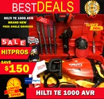 Hilti Te 1000 Avr, Brand New, Made Germany, Free Angle Grinder, Fast Ship. Fixed Price $2499.90.