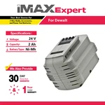 24V 2AH Nimh Battery For Dewalt DW0240, DW0242, DW0241, DE0240, DE0240-XJ. Fixed Price $45.49.