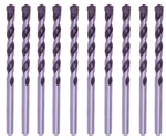 10PCS 1/4" Masonry Drill Bits Carbide Tipped Black/white Stone Bricks Concrete. Fixed Price $15.89.