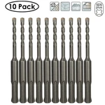 Drillforce 10PCS 3/16" X4" Rotary Hammer Sds+ Masonry Concrete Bits. Fixed Price $16.89.
