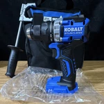 Kobalt 24V Max Brushles Drill Khd 524B-03, Auxiliary Handle, Carry Bag. Fixed Price $62.99.