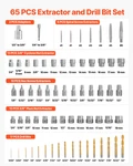 Vevor Screw Extractor Set With Drill Bits, 65 Pieces, Easy Out Nut Bolt. Fixed Price $84.06.