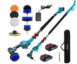 Cordless Telescoping Drill Cleaning Kit 20V Battery 15FT Pole 7 Brushes. Fixed Price $119.99.