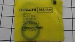 Hitachi 986-882 O-ring For DH40FA DH40FB DH50SB Drills. Fixed Price $7.98.