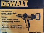 Dewalt DW130V 120V 1/2 Inch Spade Handle Drill Driver. Fixed Price $139.00.