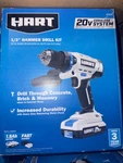 Hart HPHD02B 20-VOLT 1/2"HAMMER Drill Kit W/1.5AH Battery **brand New**. Fixed Price $70.00.