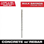 1-1/4 In. 15 4-CUTTER Sds-max Carbide Drill Bit. Fixed Price $59.98.