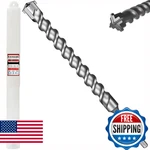Keewaki 1-3/8" 15" Sds Max Cross-tip Rotary Hammer Drill Bit Upgraded Heat-t. Fixed Price $101.23.
