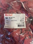 (an) Hilti MT-EC-60 Strut End Cap For MT-60 Channel, Light Gray, Pack Of 50. Fixed Price $26.93.