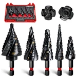 Comoware Step Drill Set 1/81-3/8 5PCS Four Spiral Flute For. Fixed Price $63.78.