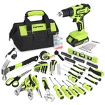Fastpro 232-PIECE Home Tool Set With Drill, 20V Cordless Driver, Green. Fixed Price $170.05.