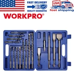 Workpro 17-PIECE Sds-plus Rotary Hammer Drill Bits Chisel Set High-quality. Fixed Price $26.09.