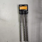 Warrior 13 In Masonry Drill Bit Set 3PC Sds Max Rotary Hammer Silver 1/2 5/8 3/4. Fixed Price $27.00.