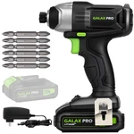 Galax Pro 20V Impact Driver 1/4" Hex 0-2800 Rpm Lithium Kit. Fixed Price $89.99.