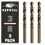 Narwhal 3/8" Bits (M35 Cobalt - Pack) 5" Length For Drilling Into Metal,. Fixed Price $21.45.