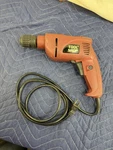 Tool Shop 3/8 Electric Drill Amp Variable Speed Reversible 241-9932 Works!. Fixed Price $10.50.