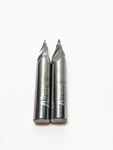 (2) Conical 15 Solid Carbide Tapered End Mill .75 Loc 3" Oal 1/2 Shank P-003C. Fixed Price $45.00.