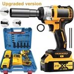 1/2" Electric Cordless Impact Wrench Drill Screwdriver Bits 2X Li-ion Battery. Fixed Price $45.99.