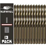 Narwhal 1/8 Inch Cobalt Drill Bits 13 Pack Industrial Grade M35 2.55".... Fixed Price $17.24.