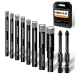 Deckrkat 10-PIECE Dry Diamond Bits Multi-size (with Tiledrill). Fixed Price $27.49.