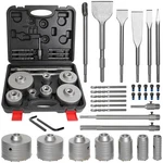 Atols 34PCS Concrete Hole Saw Kit, Masonry Drill Bit 4.3125 Inches. Fixed Price $128.47.
