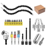 24PCS Flexible Drill Bit Extension Set, 105 Right Angle One Size, Sliver. Fixed Price $23.23.