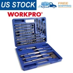 Workpro 17-PIECE Sds-plus Rotary Hammer Drill Bits And Chisel Set Storage Case. Fixed Price $32.18.