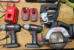 Lot 4 Craftsman 19.2 Volt 1/2" Impact. Saws Lithium Batteries 315.116020 Tested. Fixed Price $217.50.