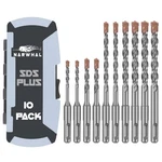 Sds Plus Rotary Hammer Drill Bit Set (10 Pack - 1/8", 1/4", 5/16", 3/8", And .... Fixed Price $34.44.
