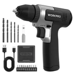 Workpro 8V Cordless Drill Set Electric Power 3/8'' Keyless Chuck 15PC Bits. Fixed Price $37.99.