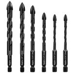 Concrete Drill Set, 6PCS Masonry Carbide Tip For Glass, Br.... Fixed Price $19.00.