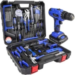 Jar-owl 21V Tool Set Drill In-lb Torque 0-1350RMP Variable Speed 10MM 3/8. Fixed Price $112.05.