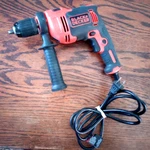 Black+decker BEHD201 120V 1/2" Hammer Drill. Fixed Price $8.00.