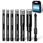 Dkibbith Diamond Drill Set 7PC + Masonry Tile Glass Stone. Fixed Price $20.79.