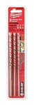Milwaukee Carbide Hammer Drill Bit Set 3 Pc Secure-grip Masonry Deu 48-20-8850. Fixed Price $12.11.