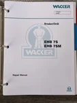 1999 Wacker Service Repair Manual Breaker Drill Ehb 7SM. Fixed Price $49.95.