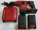 Hilti 6-22 Cordless Rotary Hammer Drill Tool + Batteries And Charger. Fixed Price $335.00.