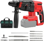 Milwaukee M18 Sds-plus Rotary Hammer Drill, 4 Modes, 360 Handle, 5 Bits. Fixed Price $144.05.