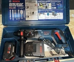 Bosch GBH18V-26D Bulldog Rotary Hammer Drill Kit W/ Battery, Charger, Case. Fixed Price $179.99.