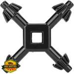 Serdokntbig 4-IN-1 Drill Chuck Key Wrench, Black, Power Tool Compatible. Fixed Price $20.00.