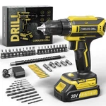 Cordless Drill, 20V Max Power Set With 2.0AH Pack & Charger, 3/8 .... Fixed Price $60.03.
