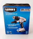 Hart HPHD02B 20-VOLT 20V 1/2-INCH " Hammer Drill Kit W/1.5AH Battery/charger. Fixed Price $63.99.