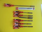 Lot Of 9 Hilti Sds Plus Masonry Drill Bits 3/16" & 1/4" Rotary Hammer. Fixed Price $32.99.