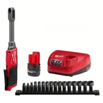 Milwaukee 3050-21 M12 Fuel 12V Insider Extended Reach Box Ratchet Kit Socket Set. Fixed Price $399.00.